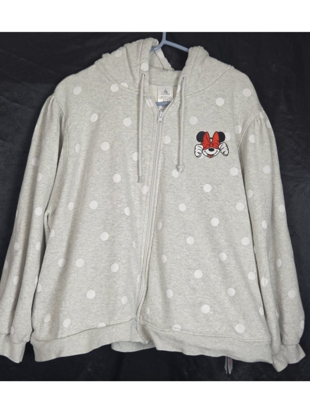 Disney Jacket Women's 3XL Minnie Mouse Polka Dot Embroidered Peek-a-Boo Fall